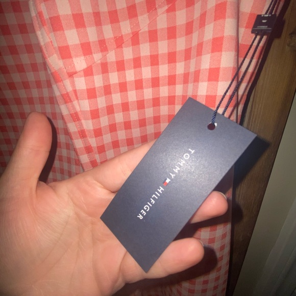 Tommy Hilfiger Pink Gingham Dress SIZE 18 - Picture 5 of 10